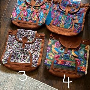 Large handmade hand woven backpacks
